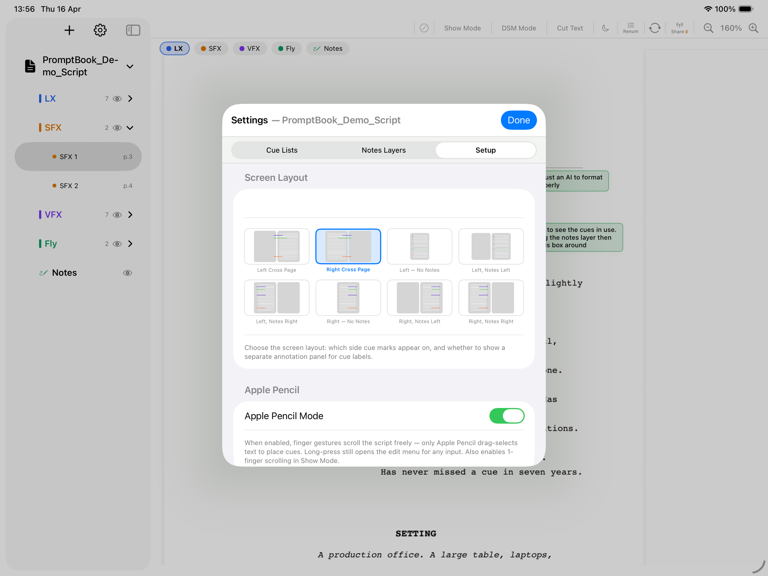 iPad – Setup and layout
