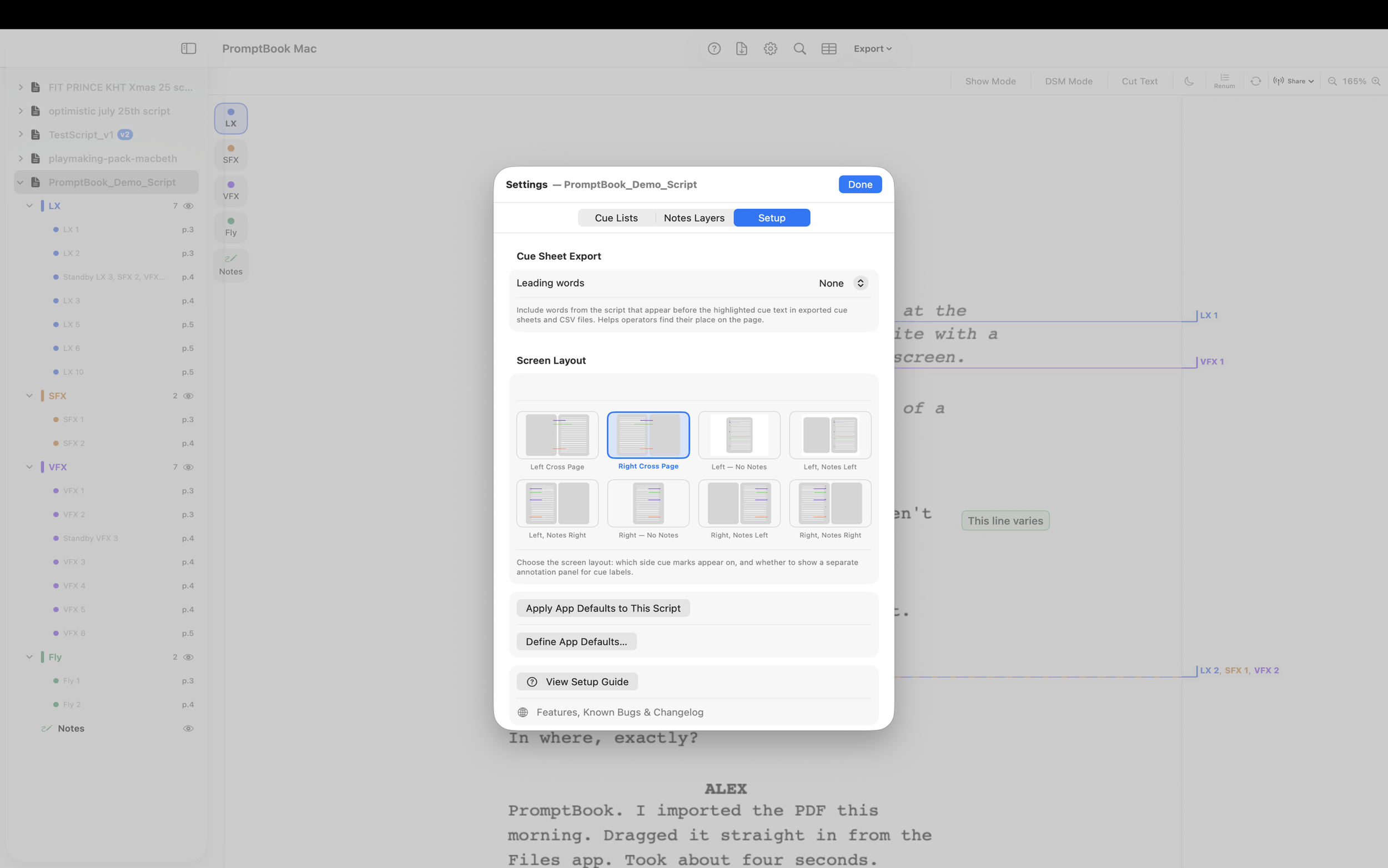 Mac – Layouts